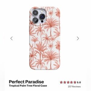Tropical Palm Tree Floral Case - iPhone 16 BRAND NEW